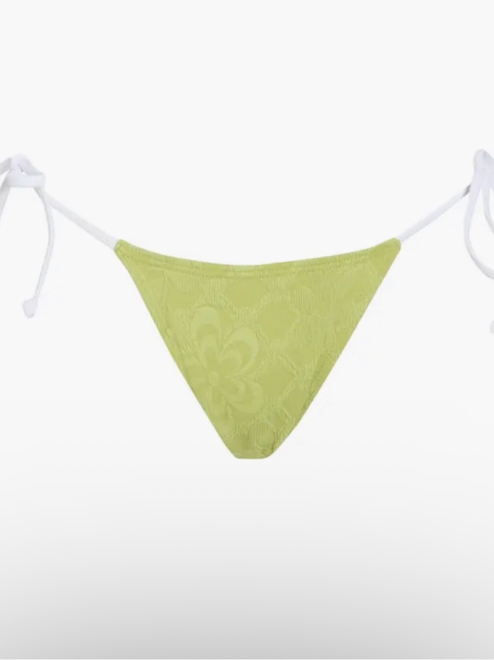 Free People Michelle Triangle Bikini Bottom in Guacamole.